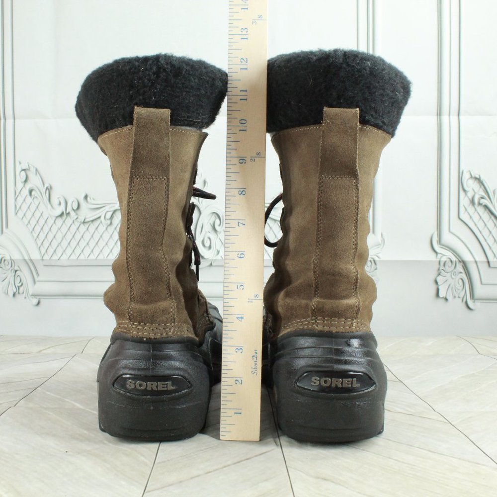 Sorel Antarctic Suede Lace-up Lined Insulated Waterproof Winter Boots Size 12 - Picture 6 of 11